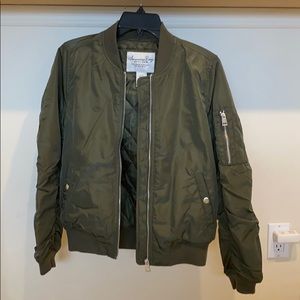 American Rag Green Bomber Jacket. Mint condition.